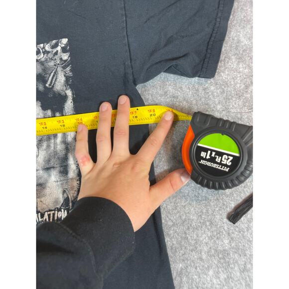 2007 Chicago Apocalypticrust Fest Graphic Tee Mens Medium Punk Metal Rock Black - Picture 6 of 7